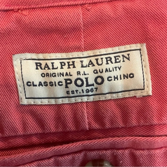 Ralph Lauren original R.L. Quality classic POLO Chino  juniors Pink Shorts jr 18 - Picture 5 of 7